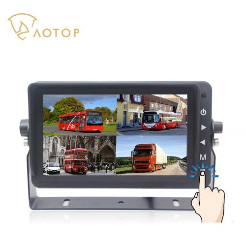 7” AHD Quad Monitor With Touch Button