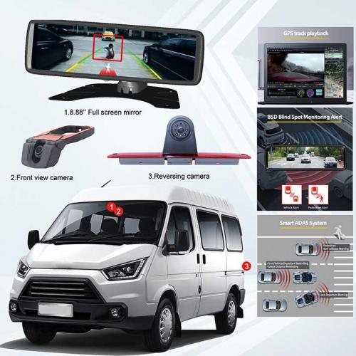 Smart BSD ADAS mirror camera system